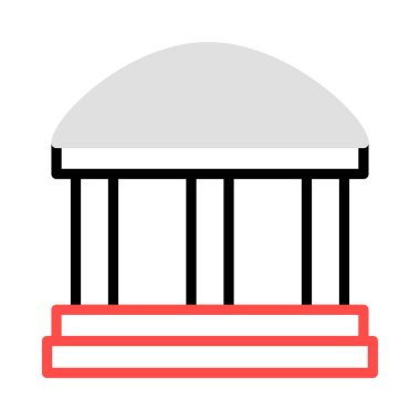 Mahkeme banka vektör çizim oluşturma 