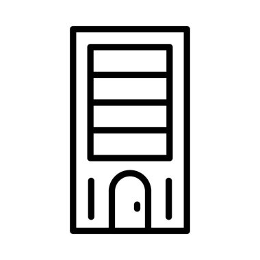 Plaza tower vektör çizim oluşturma