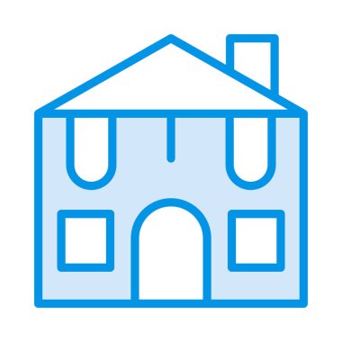 Daireli ev ev vektör çizim