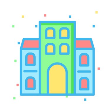 ev daire ev vektör çizim