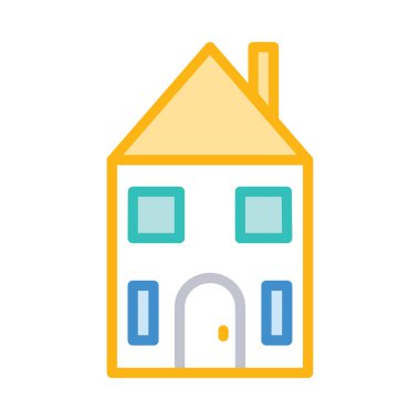 Ev Konut cephe vektör çizim