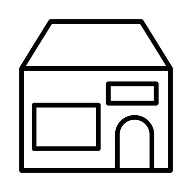 vektör çizim bina mağaza dükkan