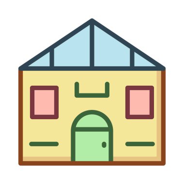 Ev Konut cephe vektör çizim 