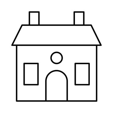 Ofis vektör çizim apartman binası 