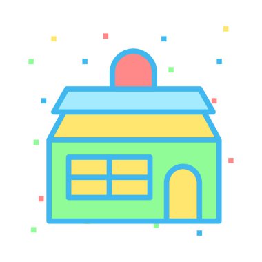 daire ev vektör çizim