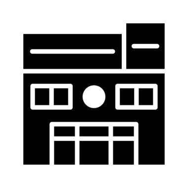 Otel, kutsal kişilerin resmi, vektör çizim Binası 