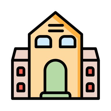 vektör çizim Apartman Bina 