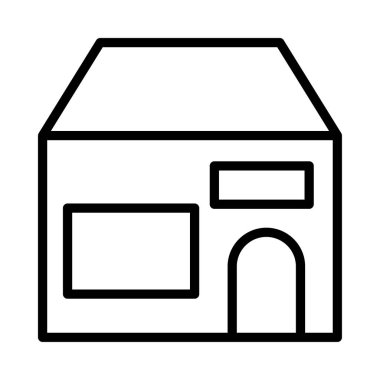 vektör çizim bina mağaza dükkan