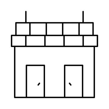 Cami bina dini vektör çizim 