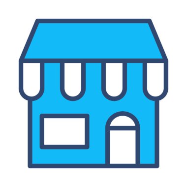 Dükkanı süper market mağaza vektör çizim