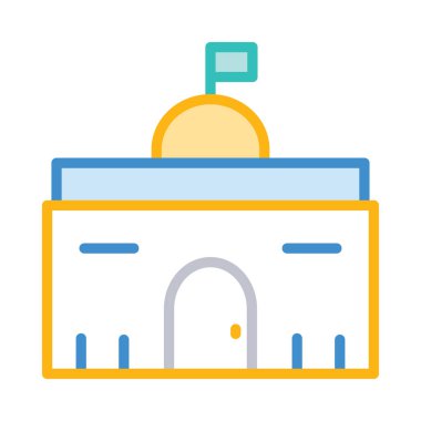 Emlak vektör çizim bina Camii