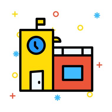 Web simgesi oluşturuyorum. Vektör illüstrasyonu 