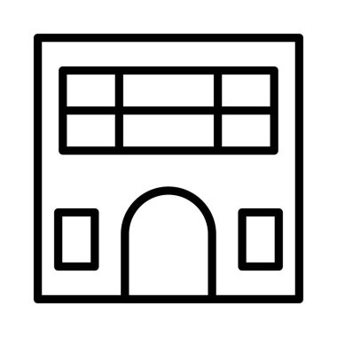 vektör çizim Apartman Bina