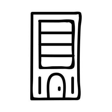 Plaza tower vektör çizim oluşturma