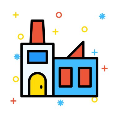 Kutsal kişilerin resmi, vektör çizim Bina mimari, 