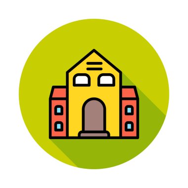 vektör çizim Apartman Bina 