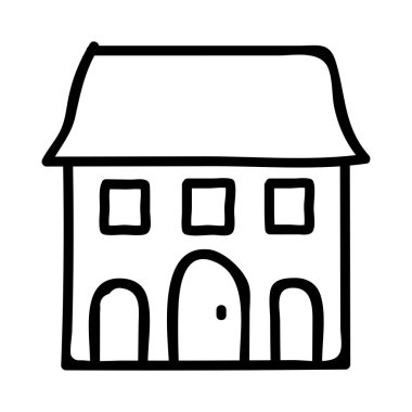 vektör çizim bina mağaza dükkan