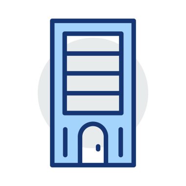 Plaza tower vektör çizim oluşturma 