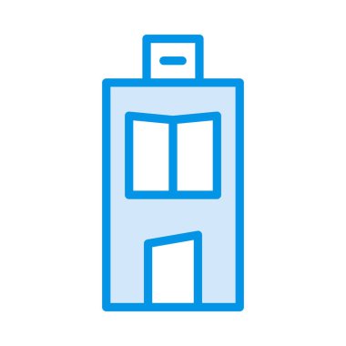 Otel, kutsal kişilerin resmi, vektör çizim Binası 