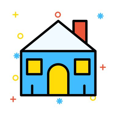 ev ev vektör çizim inşa 