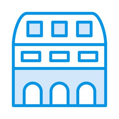 Ofis vektör çizim apartman binası