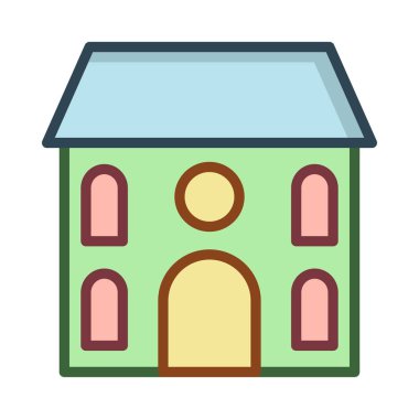 vektör çizim bina mağaza dükkan 