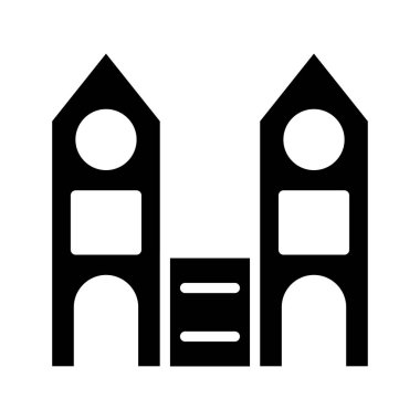 tower plaza vektör çizim oluşturma