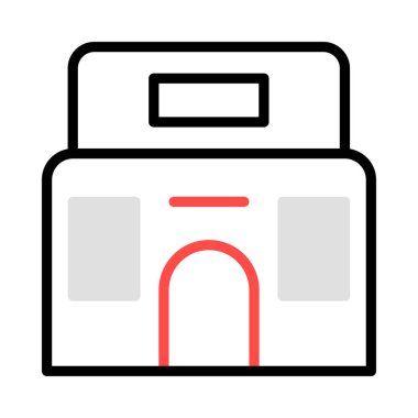 Daireli ev ev vektör çizim 