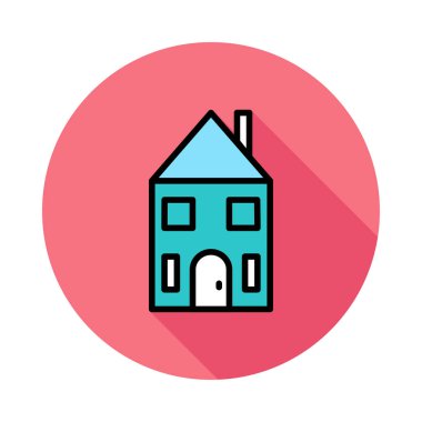 Ev Konut cephe vektör çizim 