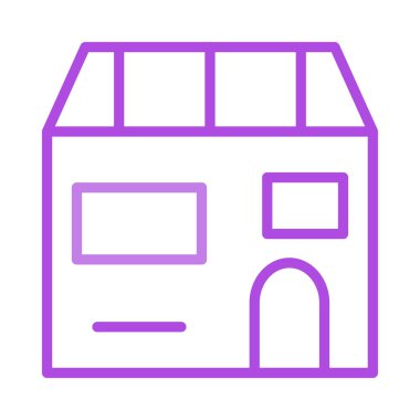 cephe ev ev vektör çizim