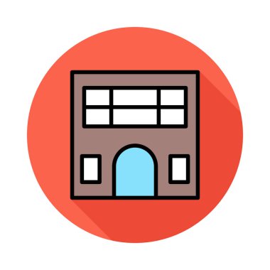 vektör çizim Apartman Bina 