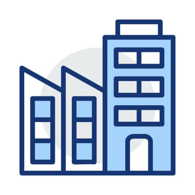 Daire ofis vektör çizim oluşturma 