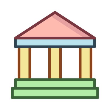 Banka mahkeme vektör çizim oluşturma 