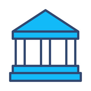 Banka mahkeme vektör çizim oluşturma