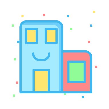 Office apartmanın vektör çizim