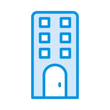 Otel, kutsal kişilerin resmi, vektör çizim Binası 