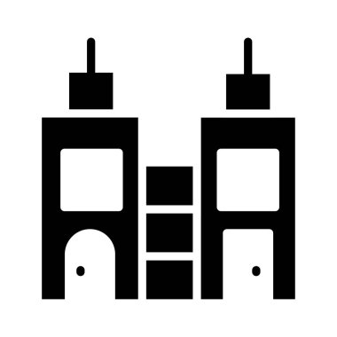 Ofis Binası otel, vektör çizim 