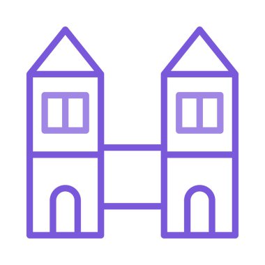 plaza Tower vektör çizim oluşturma