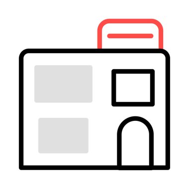 ev daire ev vektör çizim 