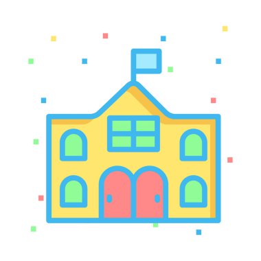 Mahkeme bayrak vektör çizim oluşturma