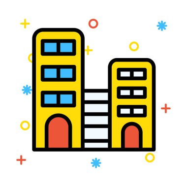 Plaza daire vektör çizim oluşturma 