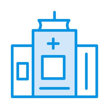 vektör çizim bina hastane Kliniği