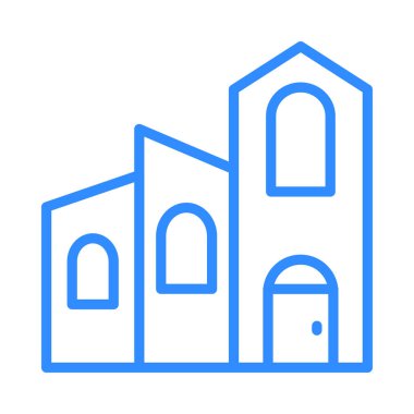 vektör çizim Apartman Bina