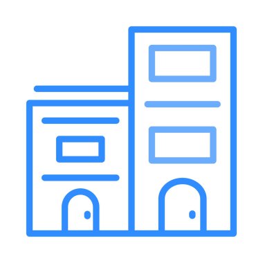 oluşturma vektör çizim apartman hostel