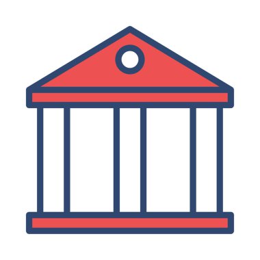 Banka mahkeme vektör çizim oluşturma