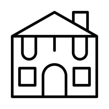 Daireli ev ev vektör çizim