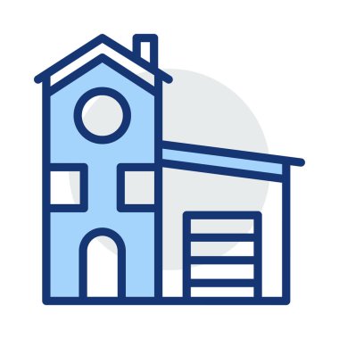 Kutsal kişilerin resmi, vektör çizim Bina mimari, 