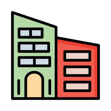 vektör çizim bina plaza tower 