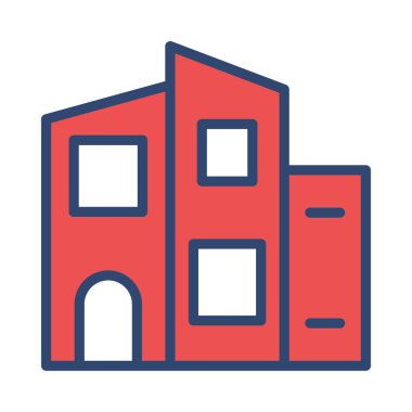 vektör çizim Apartman Bina plaza