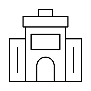 Kilise, bina simgesi. Vektör çizim 